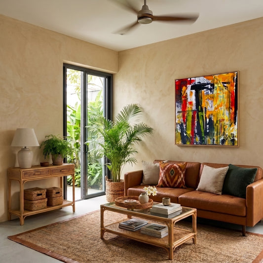 Urban Jungle – Earth-Toned Abstract - Additional View - Art By Kudzi