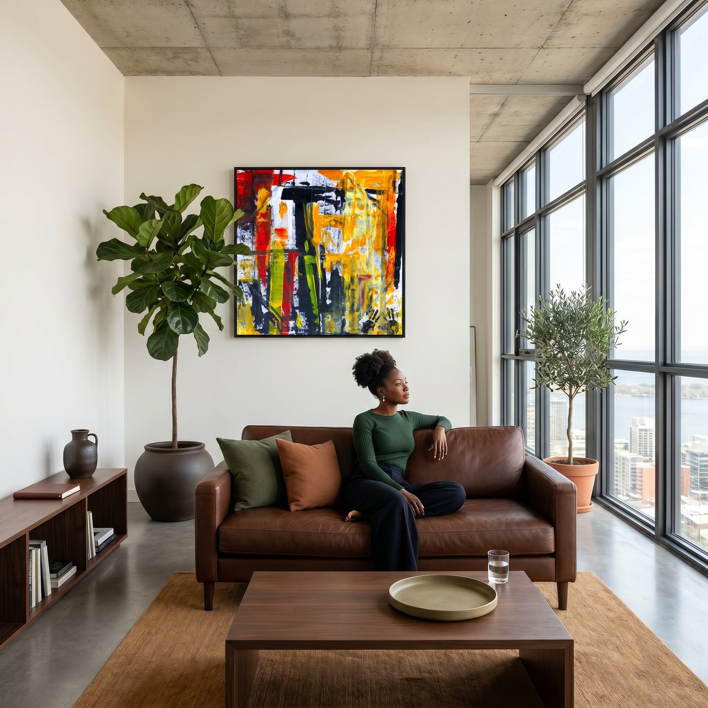 Urban Jungle – Earth-Toned Abstract