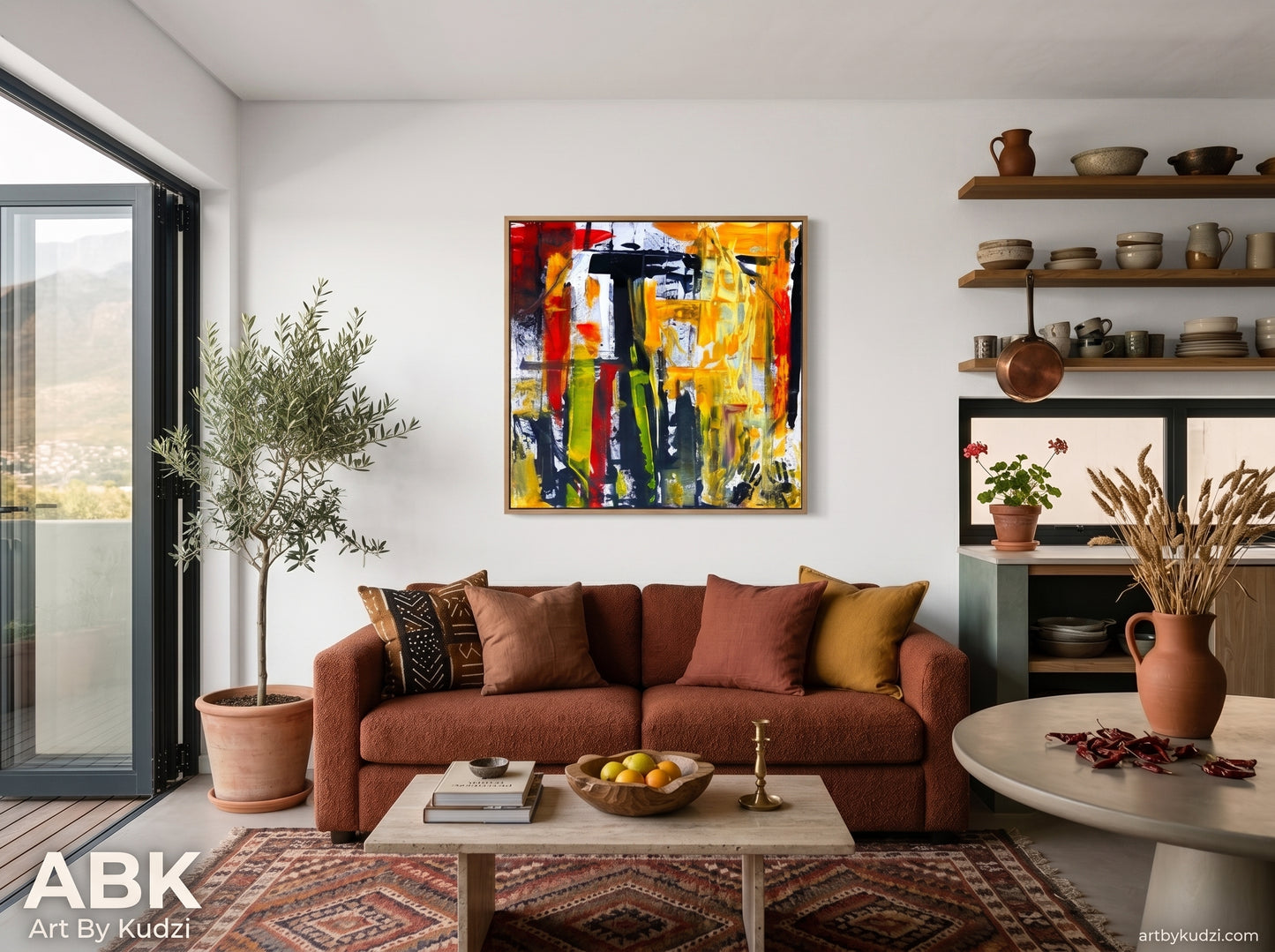 Urban Jungle – Earth-Toned Abstract