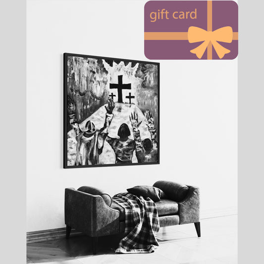 Art By Kudzi Gift Card - Canvas Print by Art By Kudzi