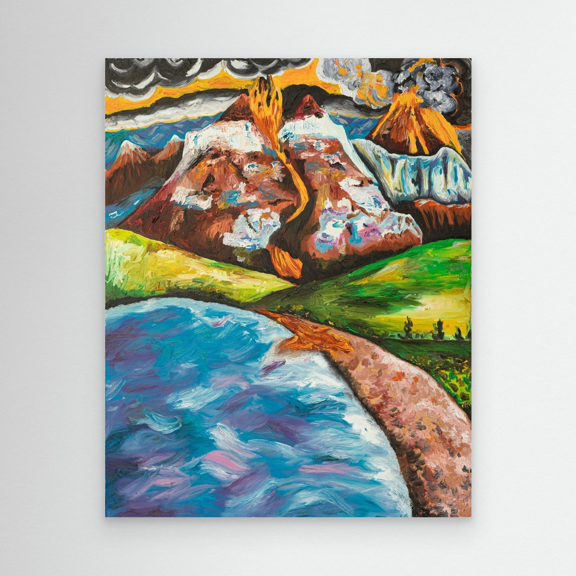 Out of the Fire Comes Favour - Prophetic Canvas Print by Art By Kudzi - Christian Wall Art - Faith-Based Breakthrough Decor  
Expressive abstract painting inspired by the belief that life’s hardest seasons often precede breakthrough and beauty.