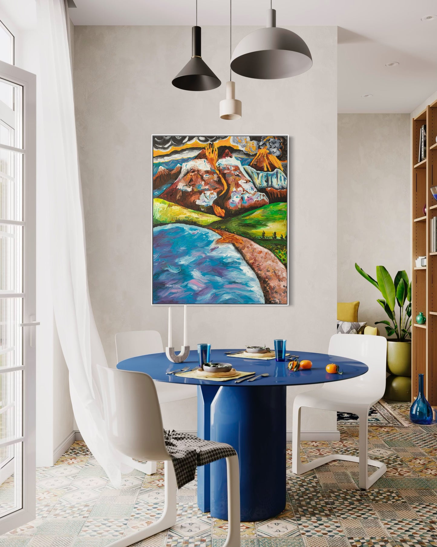 Out of the Fire Comes Favour canvas - Christian refinement and favor wall art by Art By Kudzi - Faith breakthrough decor.
Symbolic abstract artwork representing refinement through fire, resilience, and divine purpose. 