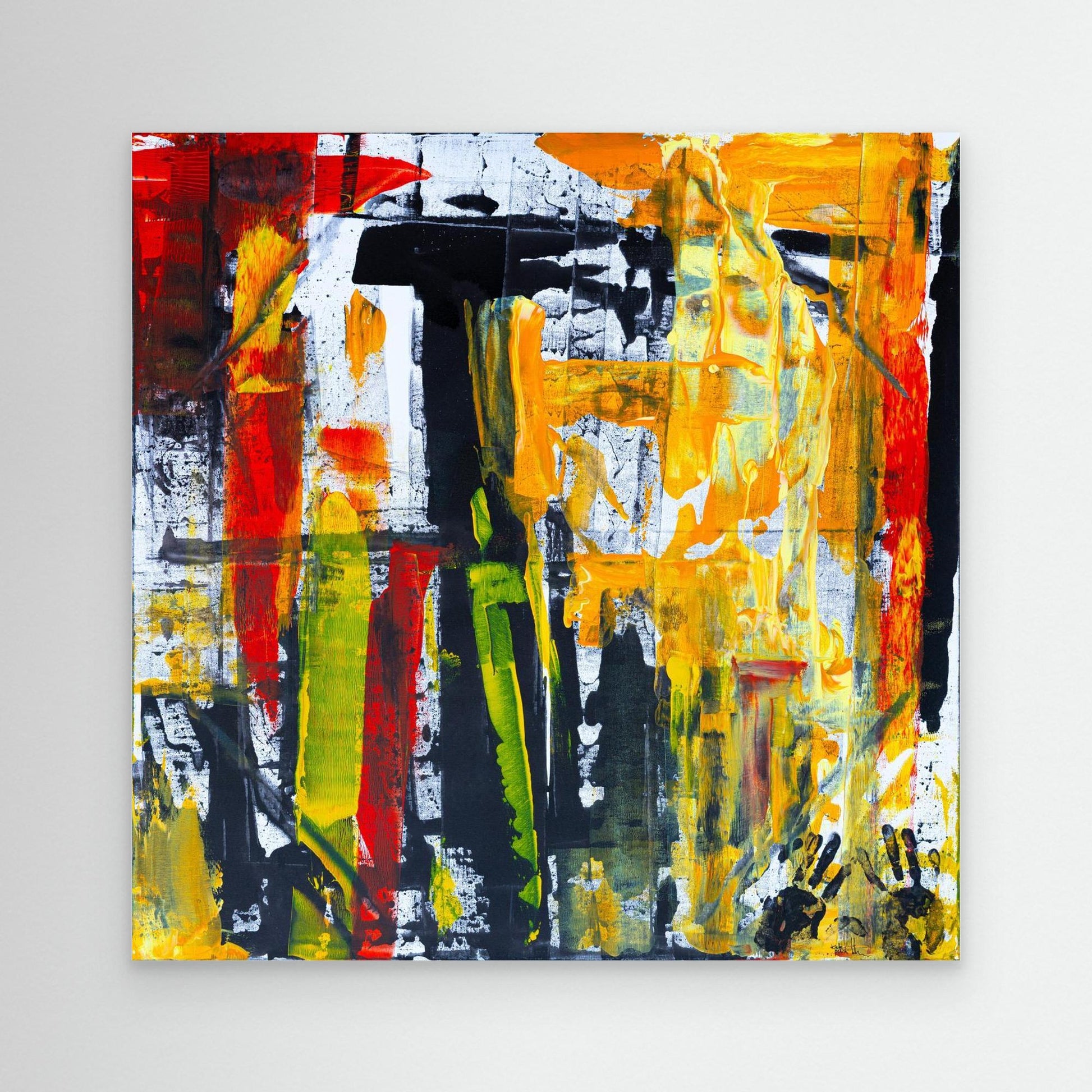 Urban Jungle - Earth-Toned Abstract Canvas Print by Art By Kudzi - Modern Wall Art - Botanical Home Decor  